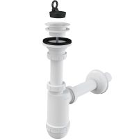 Сифон для раковины Alcaplast A421 Белый — фото 1, Кухонные мойки, фильтры и аксессуары . Сифоны
