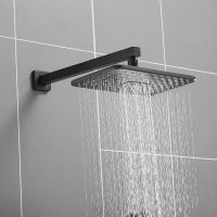 Душевая система Rose R28H R2835H Черная матовая — фото 16, Верхние души