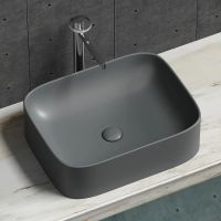 Раковина-чаша Ceramicanova Element 51 CN6052MDH Темный антрацит матовый — фото 10, Раковины накладные