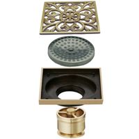 Трап для душа Veragio Canyon VR.CAN-2061.BR с решеткой Бронза — фото 2, Трапы для душа