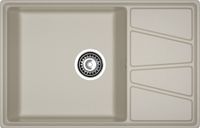 GRANFEST Мойка VERTEX 780L 1-чаша+крыл 780*500мм топаз арт.GF- — фото 2, Кухонные мойки