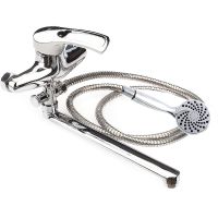 Смеситель для ванны Сантаком StOmega 3307-4 универсальный Хром — фото 1, Для душа и ванны