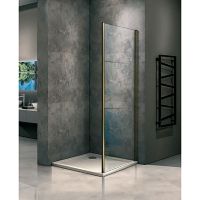 Душевая стенка Good Door Jazze SP-100-C-G 100 профиль Золото стекло прозрачное — фото 3, Боковые стенки