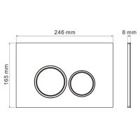 Товар: Клавиша смыва Iberica Blanca Esti-O IB.B082.001.000 Белая глянцевая - фото 2 Клавиша смыва Iberica Blanca Esti-O IB.B082.001.000 Белая глянцевая — фото 2, Кнопки смыва