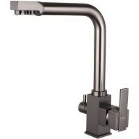 Смеситель для кухни Melodia della vita Perfetto MDV30201gn Оружейная сталь — фото 1, Смесители для кухни