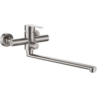 Смеситель для ванны Haiba HB22801-2 универсальный Нержавеющая сталь — фото 1, Для душа и ванны