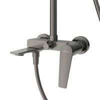 Душевая стойка со смесителем и изливом CEZARES LINER-CVD-GM — фото 3, Душевые системы