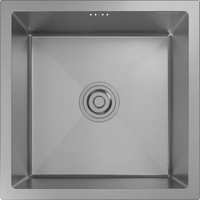 GRANFEST METAL Мойка нерж.сталь AISI 304 1 чаша 440*440*215 мм арт.GF-4444 нерж — фото 1, Кухонные мойки