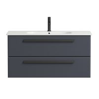 База под раковину подвесная CEZARES ECO-CER-1000-2C-SO-GR-P — фото 1, Тумбы под раковину