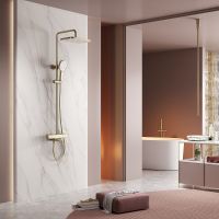 Товар: Душевая система Raglo R22.26.03 с термостатом Золото матовое - фото 14 Душевая система Raglo R22.26.03 с термостатом Золото матовое — фото 14, Душевые системы