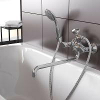 Смеситель для ванны Aringa Арно AR02024CH универсальный Хром — фото 3, Смеситель для ванны