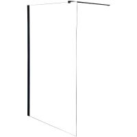 Душевая перегородка Parly 100 T100B профиль Черный стекло прозрачное — фото 1, Душевые перегородки