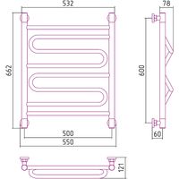 Товар: Водяной полотенцесушитель Сунержа Элегия+ 600х500 00-0205-6050 Хром - фото 4 Водяной полотенцесушитель Сунержа Элегия+ 600х500 00-0205-6050 Хром — фото 4, Водяные полотенцесушители