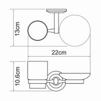 Товар: Аксесс Rhein K-6226CO Держатель стакана и мыльницы, (блистер), КЕРАМИКА, хром, WasserKRAFT - фото 5 Аксесс Rhein K-6226CO Держатель стакана и мыльницы, (блистер), КЕРАМИКА, хром, WasserKRAFT — фото 5, Комплектующие для туалета