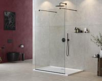 Душевая перегородка CEZARES LIBERTA-L-2-125-C-NERO — фото 1, Душевые перегородки