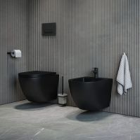 Биде Iddis Blanco BLARB02i82 подвесное Черное матовое — фото 2, Биде