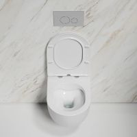 Товар: Унитаз Ceramicanova Modena Rimless CN6063 подвесной Белый глянцевый с сиденьем Микролифт - фото 3 Унитаз Ceramicanova Modena Rimless CN6063 подвесной Белый глянцевый с сиденьем Микролифт — фото 3, Подвесные унитазы