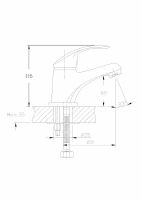 Смеситель для раковины Haiba HB1036 Хром — фото 2, Смесители для раковины