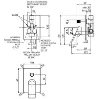 Смеситель для душа Remer Infinity I09HG Хром — фото 2, Смеситель для душа