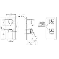 Смеситель для душа Remer Infinity I92KBDO Золото глянцевое — фото 2, Смеситель для душа