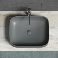 Раковина-чаша Ceramicanova Element 51 CN6052MDH Темный антрацит матовый — фото 20, Раковины накладные