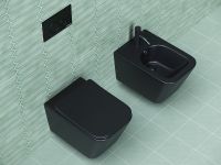 Биде Ceramicanova Metric CN3008MB подвесное Черное матовое — фото 5, Биде