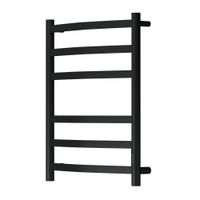 Полотенцесушитель электрический Point Антея PN17856B П6 500x600, диммер справа, черный — фото 3, Электрические полотенцесушители