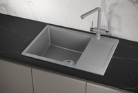 Granula-ES-7003, АЛЮМИНИУМ, кухонная мойка, кварц, ESTETICA — фото 1, Кухонные мойки