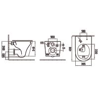 Товар: Унитаз Azario Atrio AZ-2330 подвесной Белый с сиденьем Микролифт - фото 3 Унитаз Azario Atrio AZ-2330 подвесной Белый с сиденьем Микролифт — фото 3, Подвесные унитазы