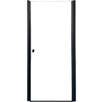 Душевая дверь в нишу Parly 80 DE80B профиль Черный стекло прозрачное — фото 1, Душевые двери в нишу