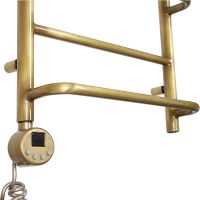 Электрический полотенцесушитель Domoterm Орфей с полкой П7 500x700 АБР EL Античная бронза — фото 3, Электрические полотенцесушители