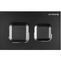 Клавиша смыва Bettoserb Sava Fix Slim Djerma 40006471 Черная матовая — фото 1, Комплектующие для туалета