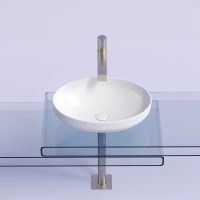Раковина-чаша Ceramicanova Element 50 CN6056 Белая глянцевая — фото 6, Раковины накладные