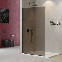 Душевая перегородка универсальная LIBERTA-L-1-TB-120-BR-NERO — фото 1, Душевые перегородки