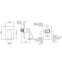 Смеситель для душа Remer Absolute AU30NO Черный матовый — фото 2, Смеситель для душа
