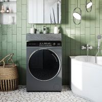 Раковина Aquaton Рейн 60 1A72103KRW210 на стиральную машину Графит — фото 7, Раковины на стиральную машину