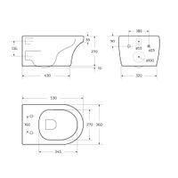 Товар: Унитаз подвесной безободковый CEZARES DUET CZR-2462-TH-TOR/CZR-2316-SC - фото 10 Унитаз подвесной безободковый CEZARES DUET CZR-2462-TH-TOR/CZR-2316-SC — фото 10, Подвесные унитазы