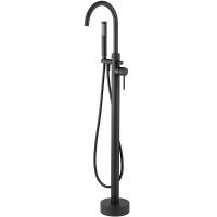 Смеситель для ванны Swedbe Spira 4000B Черный матовый — фото 1, Смесители напольные