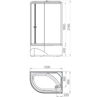 Товар: Душевая кабина Melodia della vita Classica 120x80 R MB01015 без гидромассажа - фото 5 Душевая кабина Melodia della vita Classica 120x80 R MB01015 без гидромассажа — фото 5, Душевые кабины