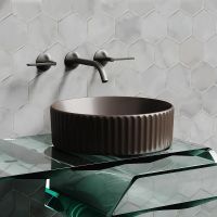 Раковина-чаша Ceramicanova Element 36 CN6057MDB Темно-коричневая матовая — фото 16, Раковины накладные
