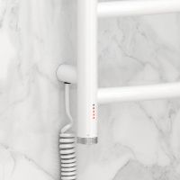 Электрический полотенцесушитель Сунержа Галант 4.0 600x500 L 12-0830-6050 Белый — фото 3, Электрические полотенцесушители