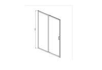 Товар: AQ ARI RA 12020BL Душевая дверь двухэлементная, раздвижная1200x2000 профиль черный, стекло прозрачно - фото 2 AQ ARI RA 12020BL Душевая дверь двухэлементная, раздвижная1200x2000 профиль черный, стекло прозрачно — фото 2, Раздвижные душевые двери