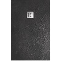 Душевой поддон из искусственного камня BelBagno Uno 120x80 TRAY-MR-UNO-AH-120/80-35-NERO Черный — фото 1, Душевые поддоны из искусственного камня