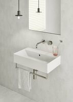 Раковина GSI Kube X 60 Белая арт-9454011 — фото 3, Раковины подвесные