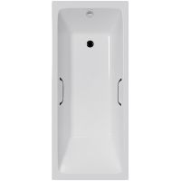 Чугунная ванна Delice Level 140x70 DLR230618R с отверстиями под ручки без антискользящего покрытия — фото 1, Чугунные ванны