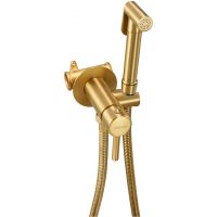 Гигиенический душ со смесителем Milacio Ultra MCU.850.GD Брашированное золото — фото 4, Гигиенические души