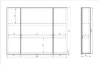 Товар: Шкаф зеркальный ALMI, 90 см, 3 дверцы, 6 стеклянных полок, белый - фото 6 Шкаф зеркальный ALMI, 90 см, 3 дверцы, 6 стеклянных полок, белый — фото 6, Шкафы для ванной