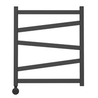 Полотенцесушитель электрический Point Феникс PN15156BE П5 500x600 левый/правый, черный — фото 3, Электрические полотенцесушители