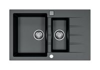 Мойка для кухни ALVEUS GRANITAL CADIT 70 CARBON - G91 790 X 500 в компл с 1132822, — фото 1, Кухонные мойки