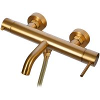 Смеситель для ванны Raiber Graceful RPG-003 Золото матовое — фото 6, Для душа и ванны